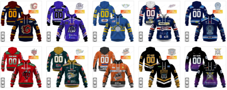 Elite Ice Hockey League Jersey Collection – Represent the Best of British Ice Hockey