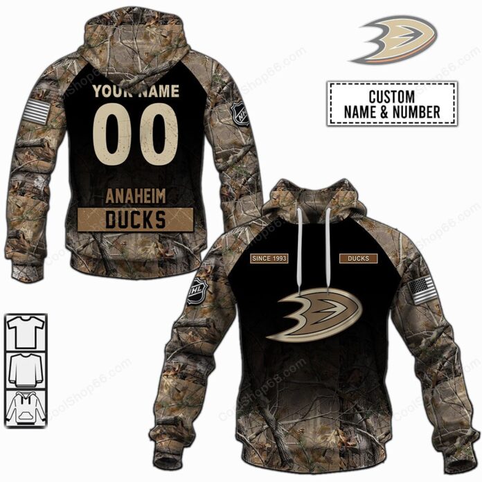 Anaheim Ducks Hunting Camo Shirt