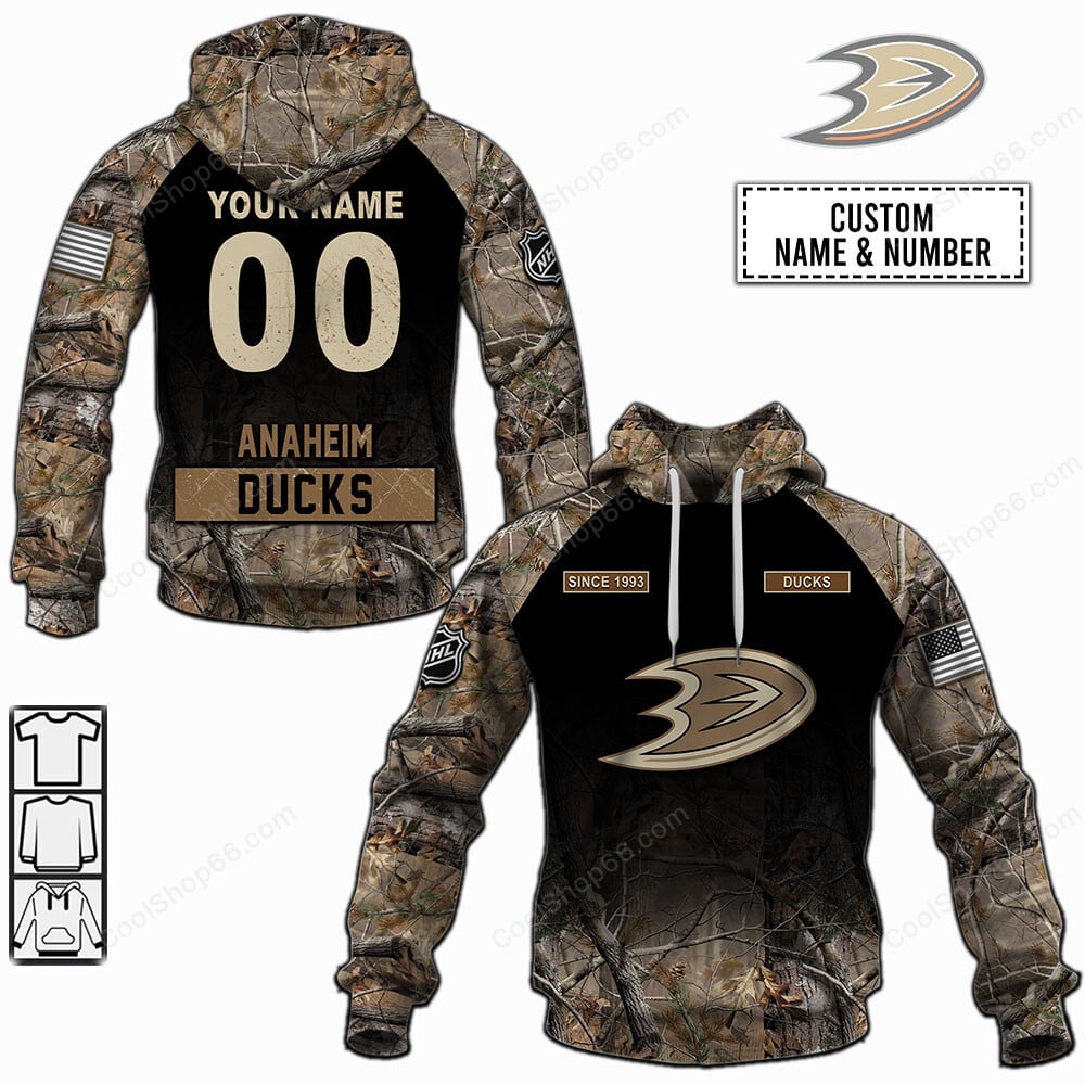 Anaheim Ducks Hunting Camo Shirt 