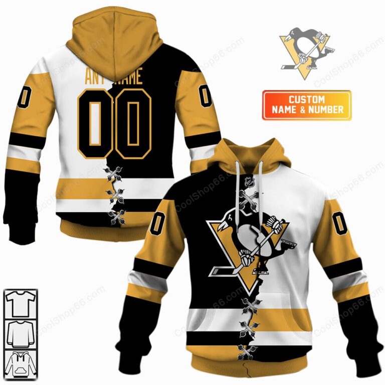 Pittsburgh Penguins Mix Jersey Style Shirts – Show Your Team Spirit in Style and Comfort