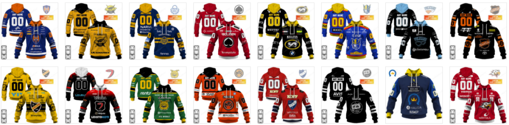 Liiga Jersey Collection